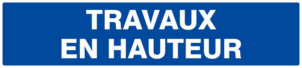 Panneau rigide TRAVAUX EN HAUTEUR 330X75MM TALIAPLAST - 625650
