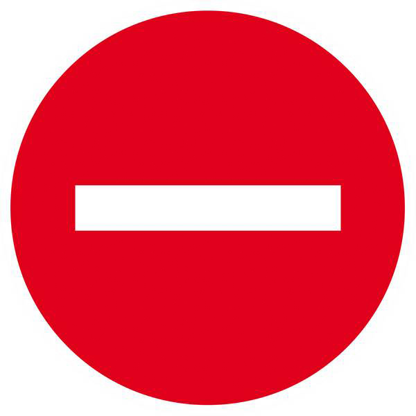 Panneau rigide SENS INTERDIT Ø180MM TALIAPLAST - 627210