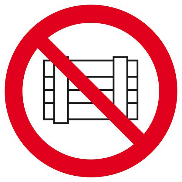 Panneau rigide NE PAS OBSTRUER Ø180MM TALIAPLAST - 627328