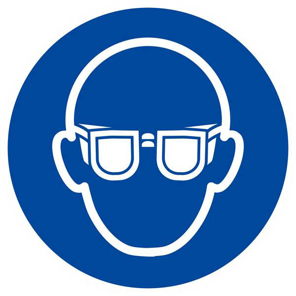 Panneau rigide LUNETTES DE PROTECTION OBLIGATOIRES Ø180MM TALIAPLAST - 627501