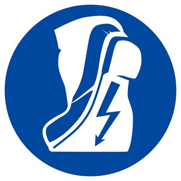 PANNEAU CHAUSSURES ISOLANTES OBLIGATOIRES Ø180MM TALIAPLAST - 627503