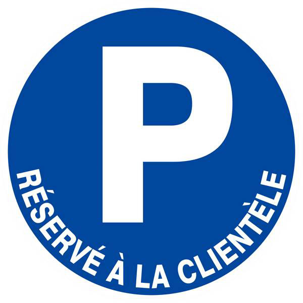 Panneau rigide PARKING RESERVE A LA CLIENTELE Ø180MM TALIAPLAST - 627521