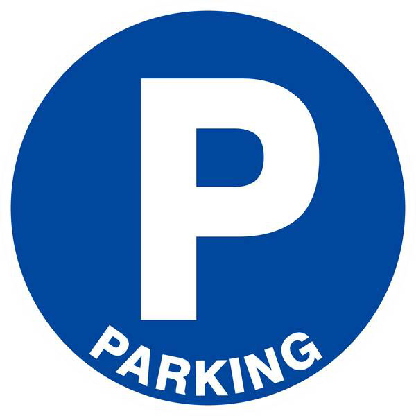 Panneau rigide PARKING (TOUTES LETTRES) Ø180MM TALIAPLAST - 627526