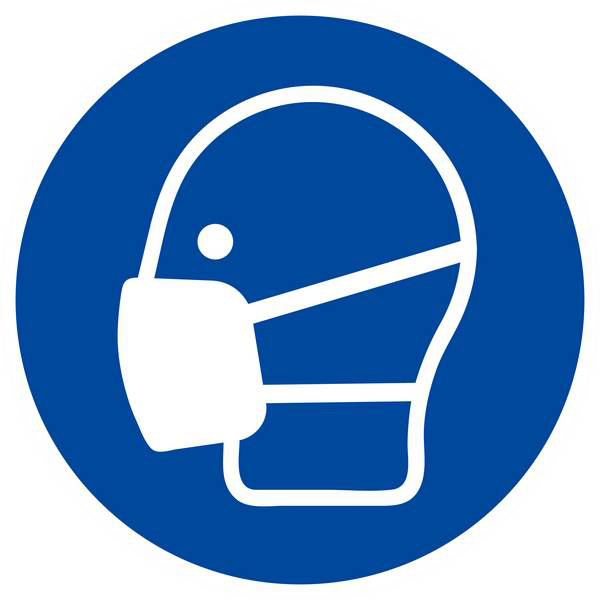 Panneau rigide MASQUE OBLIGATOIRE Ø180MM TALIAPLAST - 627550