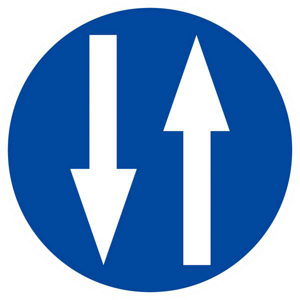 Panneau rigide CIRCULATION A DOUBLE SENS Ø180MM TALIAPLAST - 627584