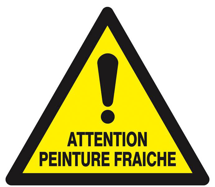 Panneau rigide ATTENTION PEINTURE FRAICHE 300X300X300MM TALIAPLAST - 629306