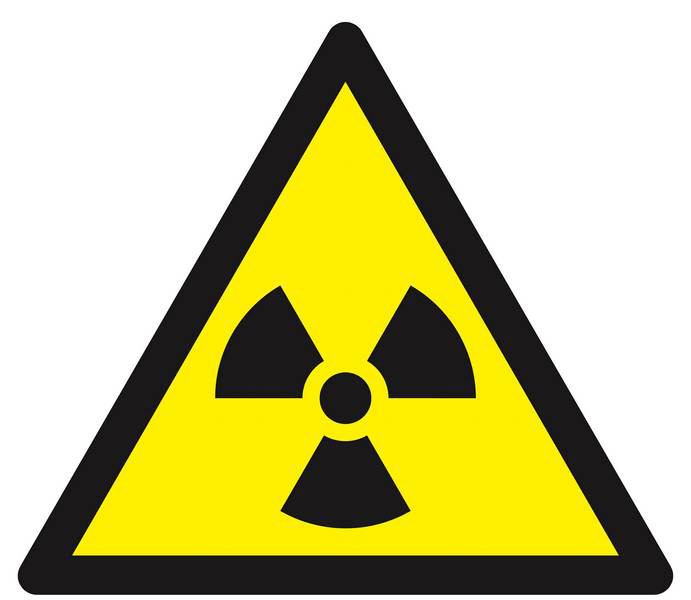 Panneau rigide DANGER MAT. RADIOACTIVES//RAD° IONISANTES 300X300X300mm TALIAPLAST - 629310
