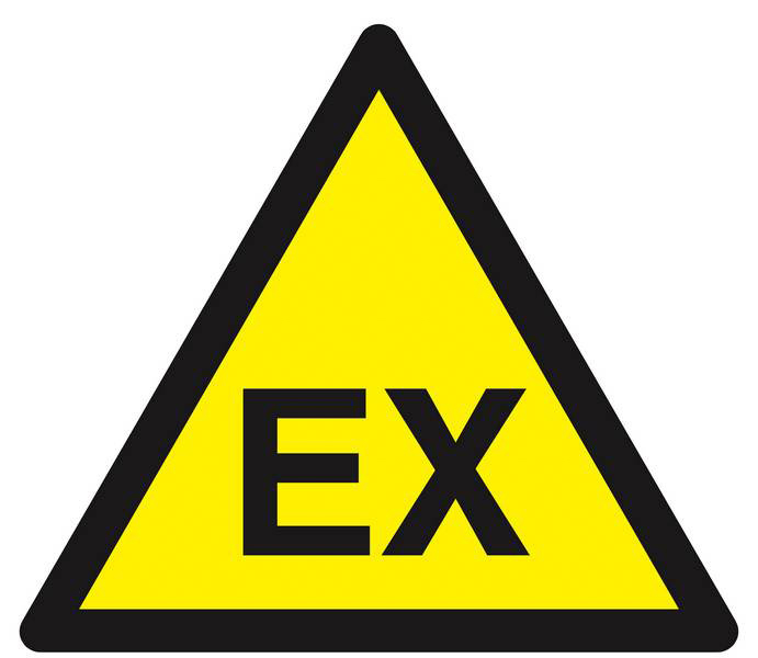Panneau rigide DANGER ATMOSPHERE EXPLOSIVE 300X300X300MM TALIAPLAST - 629327