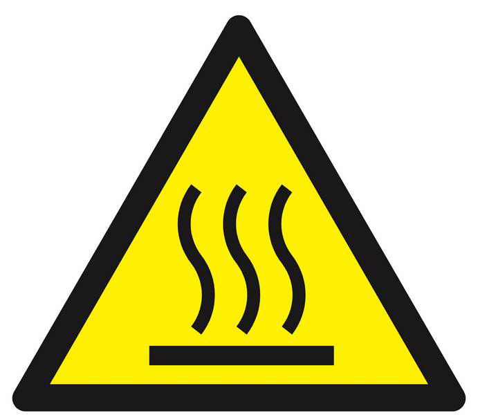Panneau rigide DANGER, SURFACE CHAUDE 300X300X300MM TALIAPLAST - 629340