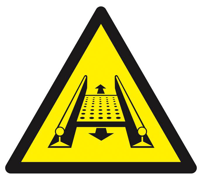 Panneau rigide DANGER INSTALLATION MOBILE 300X300X300MM TALIAPLAST - 629350