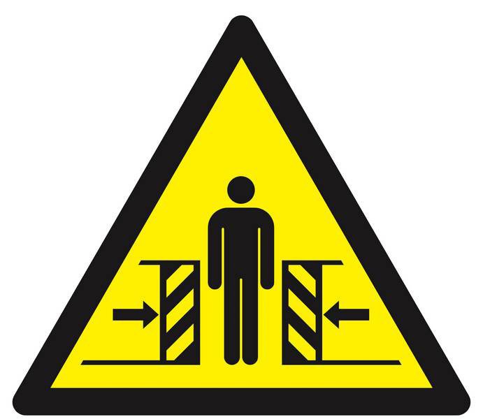 Panneau rigide DANGER, ECRASEMENT 300X300X300MM TALIAPLAST - 629362