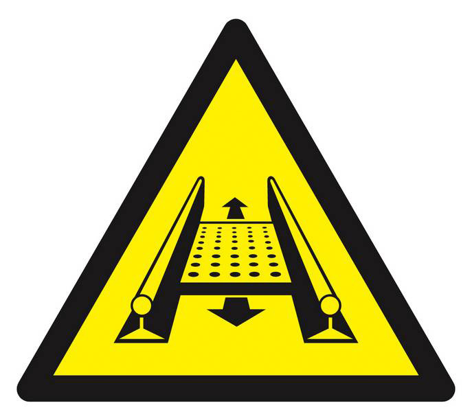 Panneau rigide DANGER INSTALLATION MOBILE 100X100X100MM TALIAPLAST - 629914