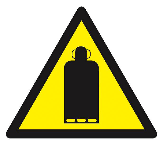 Panneau rigide DANGER BOUTEILLE DE GAZ 100X100X100MM TALIAPLAST - 629928