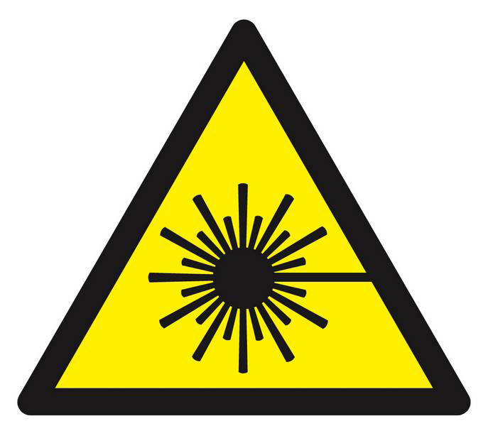 Panneau rigide DANGER, RAYONNEMENT LASER 100X100X100MM TALIAPLAST - 629939