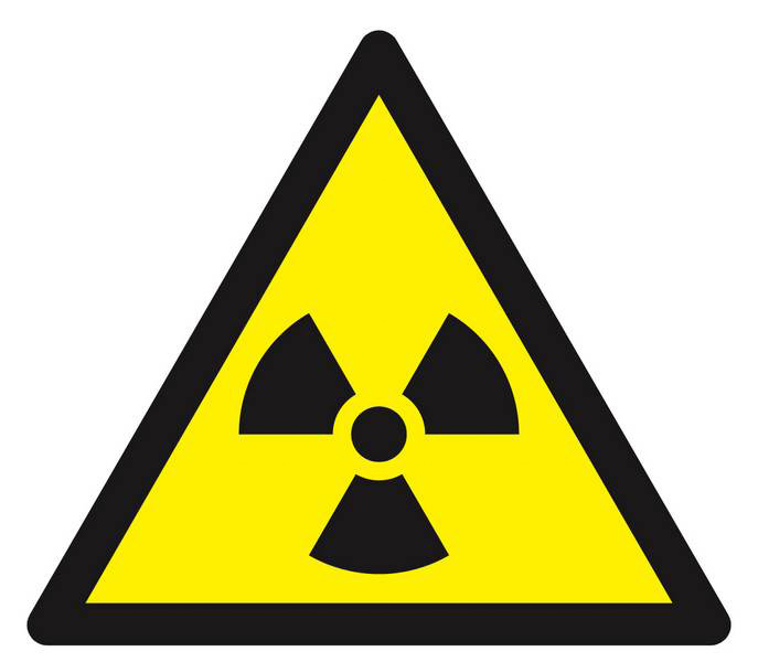 Panneau rigide DANGER MAT. RADIOACTIVES//RAD° IONISANTES 100X100X100mm TALIAPLAST - 629948