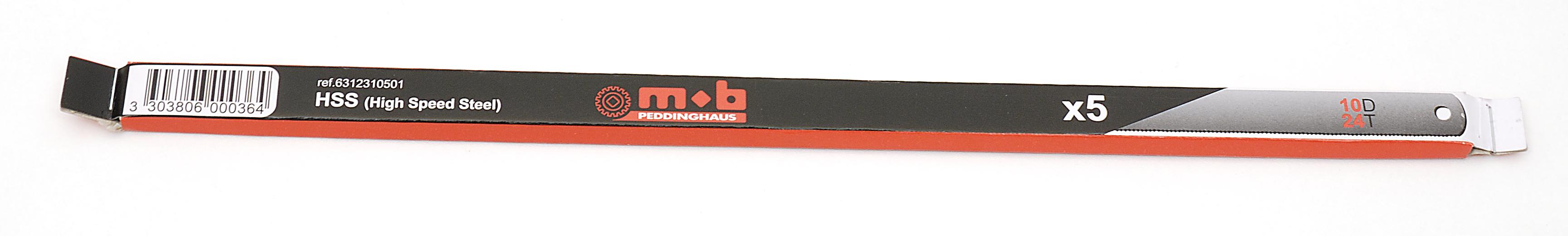 PACK 5 LAMES SCIE HSS000 GRISE 10 DENTS/CM MOB - 6312310501