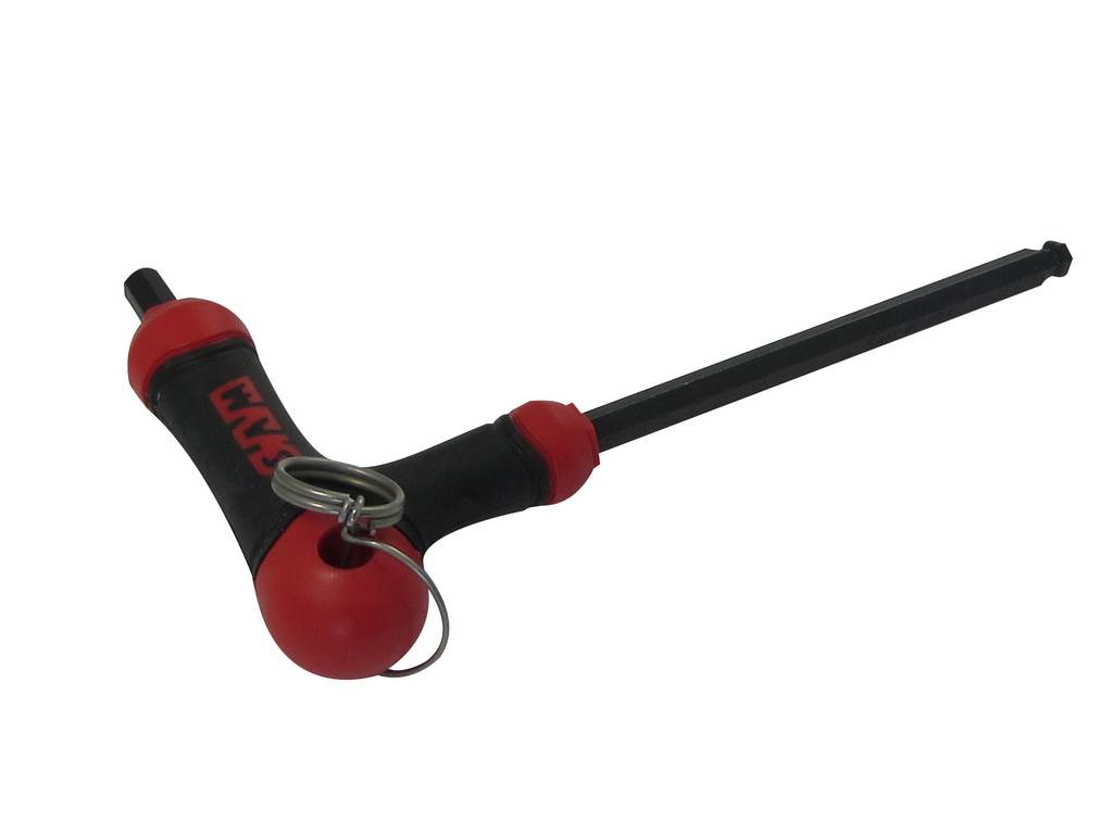 CLE MALE 6 PANS A TETE SPHERIQUE POIGNEE EN L 3 MM SAM OUTILLAGE - 67PT3FME