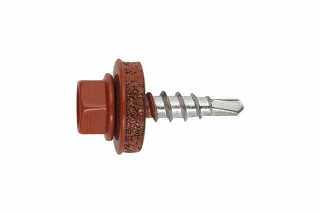 BOITE INDEX DE 250-VIS AUTOPERCEUSE ACIER-BOIS LAQUÉE ROUGE BRUN FILETAGE M4.8 Ø MM L 28 MM -AFRD144828