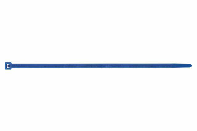 Boite de 100-Collier nylon cranté bleu Filetage M Diam. mm L 140 mm INDEX-BC36140AZ