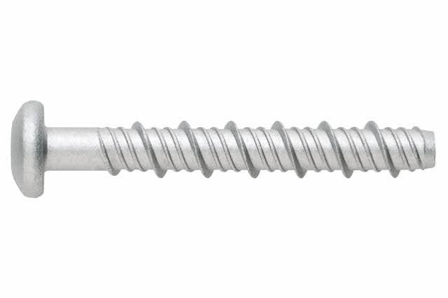 Boite de 100-Vis a béton tête bombée Filetage M7 Diam. 6 mm L 50 mm INDEX-THPAN07050