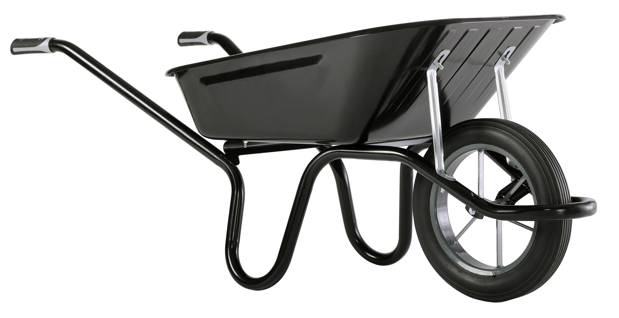 Brouette Haemmerlin Aktiv Excellium peinte noire roue pleine 100 L-305253505