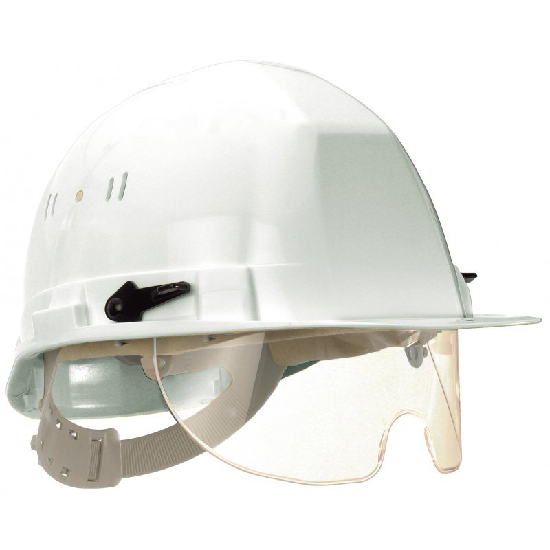Casque TALIAPLAST polyéthylène à molette avec lunette intégrée Visiocéanic blanc- 564821