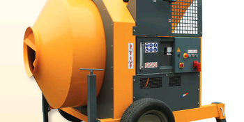 BÉTONNIÈRE À CHARGEUR RICHIER BÉTON ALTRAD RB800H ÉLECTRIQUE TRIPHASE AVEC PELLE + RADIOCOMMANDE + TREUIL- RB800DR00