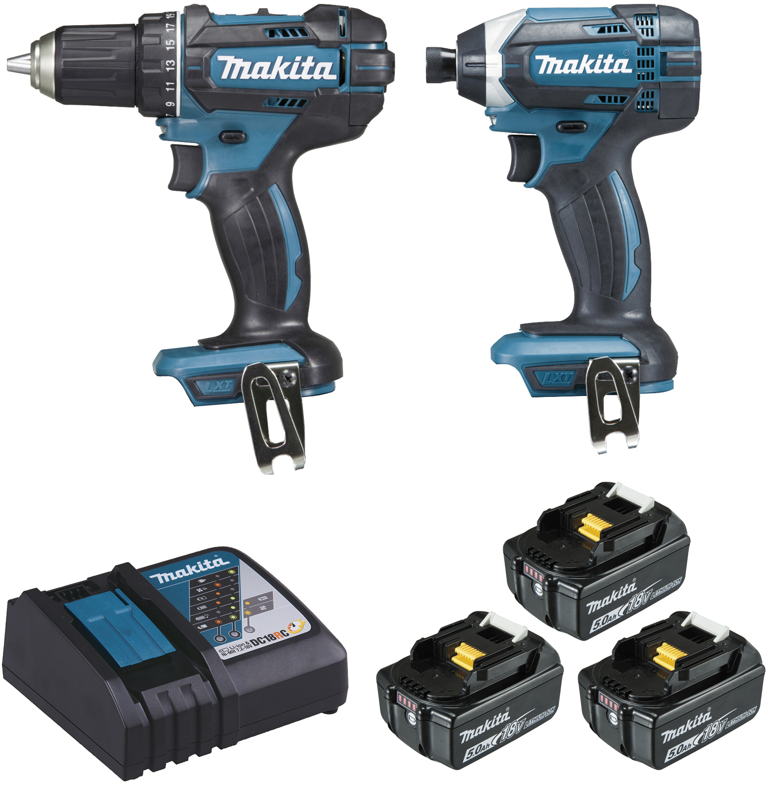 Pack perceuse visseuse MAKITA DDF482 18 V et visseuse à chocs DTD152 18 V 5Ah - DLX2127TJ1