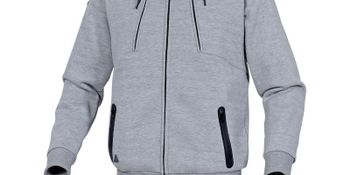 VESTE SWEAT DELTA PLUS MOLLETON POLYESTER/COTON GRIS -ANZIOGR0