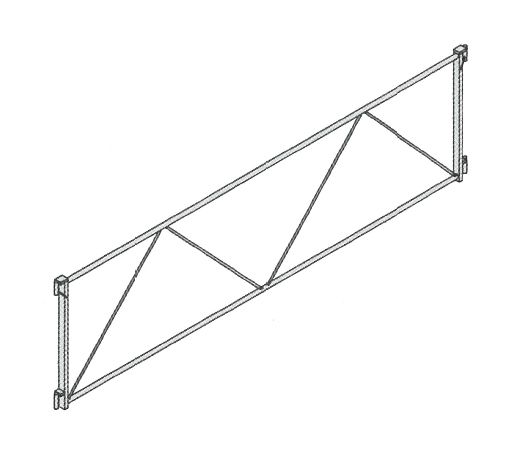 GARDE CORPS ALTRAD STANDARD AVEC BASCULEUR 2,50 M