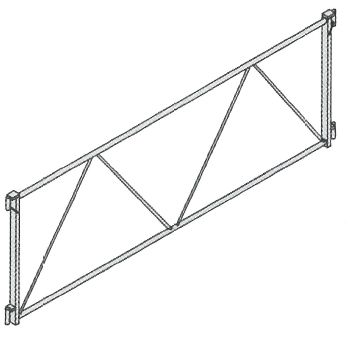 GARDE CORPS ALTRAD DE 2.00 M STANDARD (BASCULEUR) - N1727