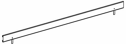 Plinthe acier Longueur 3 m ALTRAD-U4876