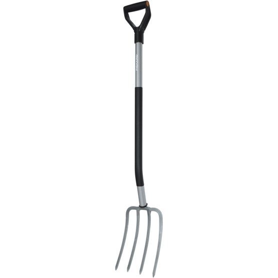 Large fourche à bêcher 4 dents manche acier Ergonomic™ FISKARS - 1001413