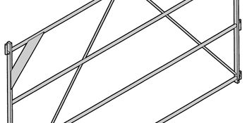 GARDE-CORPS ALTRAD 1,50 M 4 LISSES -N1893