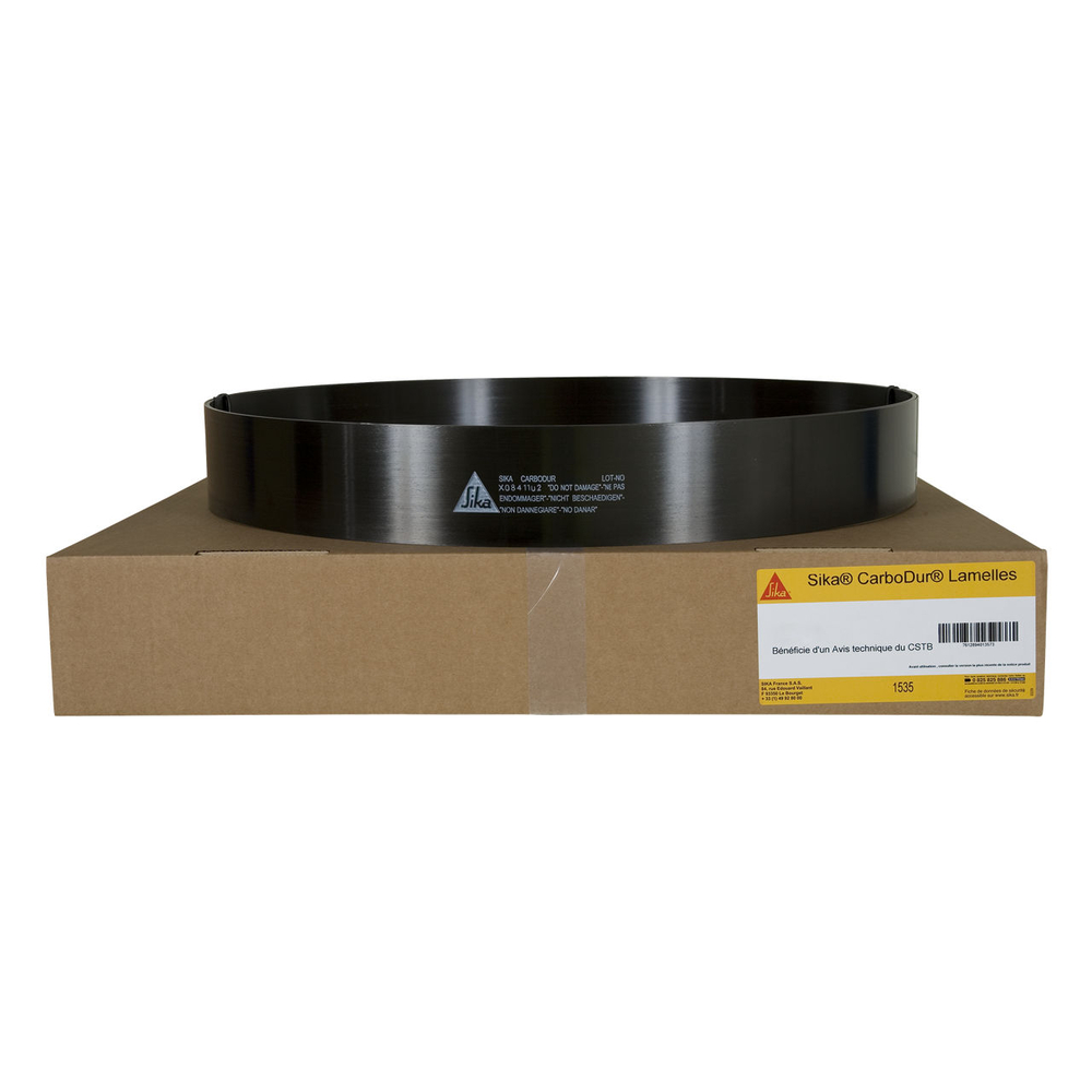 LAMELLES CARBONES SIKA CARBODUR S 512 - ROULEAU DE 250 M - SIKA - 5712
