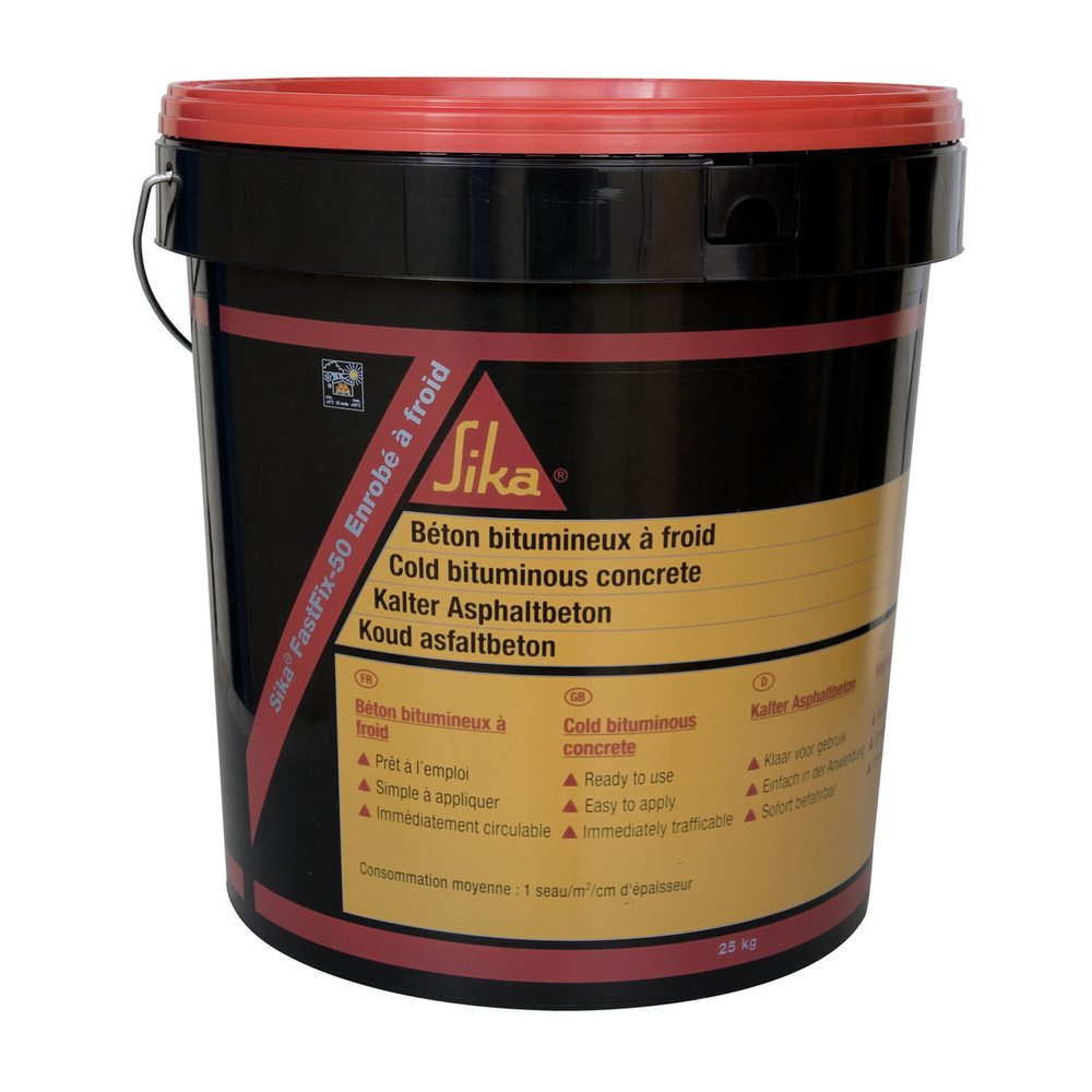 SIKA FASTFIX-50 ENROBE BITUMINEUX À FROID - SEAU DE 25 KG - SIKA - 499956