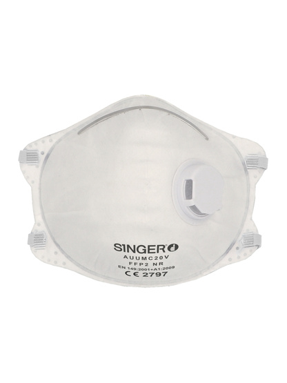 Demi-masque préformé FFP2 NR Boîte de10 pièces - SINGER - AUUMC20V