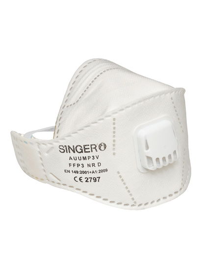 Demi-masque pliable FFP3 NR D Lot de 20 pièces - SINGER - AUUMP3V