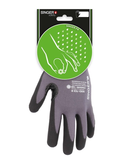 Gant nitrile mousse Sans picots Avec renfort - SINGER - CNYMFOR03