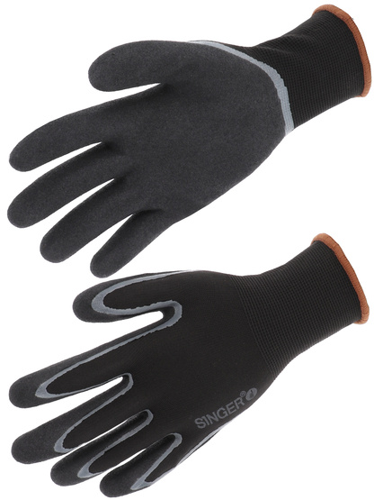 Gants nylon enduits nitrile double couche- SINGER - GRIP100