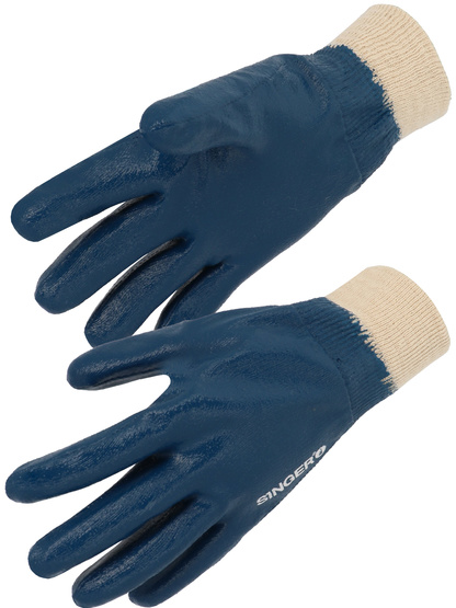 Gant nitrile Tout enduit Enduction légère Poignet tricot - SINGER - NBR227