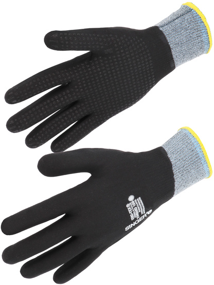 Gant nitrile mousse tout enduit Picots - SINGER - NYMFIT02