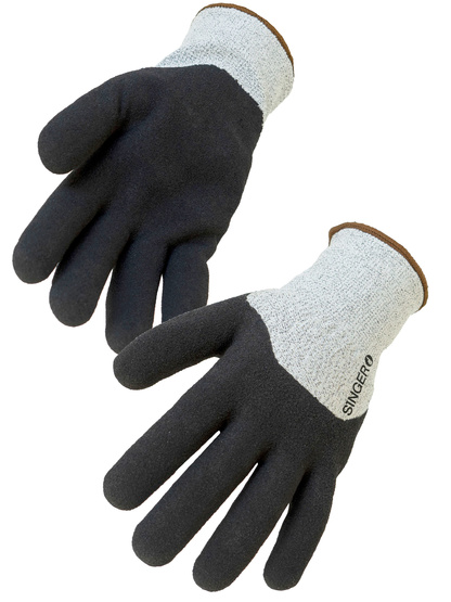 Gant PEHD Coupure D Paume enduite nitrile sablé version 3/4- SINGER - PHD434NIF