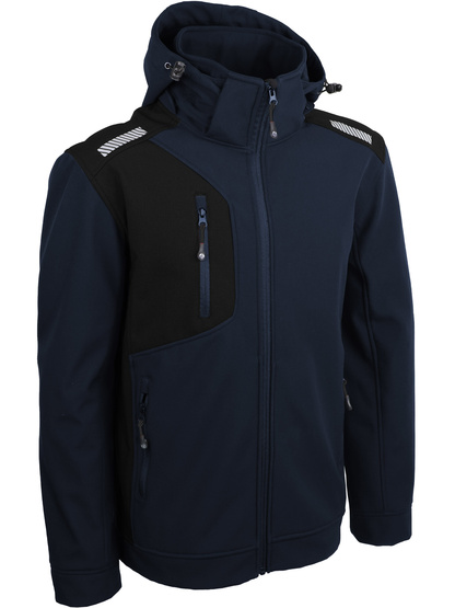 Veste softshell bleu foncé  - SINGER - VINTAM