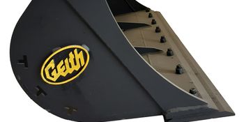 Godet de curage GEITH 1500mm pour coupleur ou attache rapide VOLVO S45 avec contrelame boulonnée GEITH - G08R1500S45