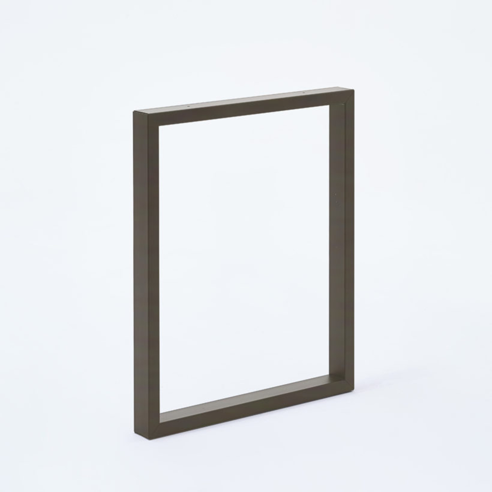  Pied de table/banc rectangulaire H40 x L39 cm vernis transparent couleur métal naturel  - MOTTEZ - M540VTR