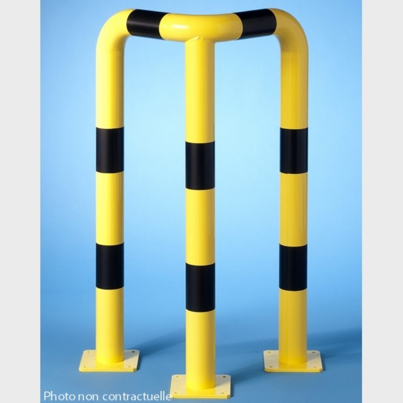 Barrière de protection en angle Ø60 mm - 64 x 64 x HT 100 cm - MOTTEZ - M621SANGH100
