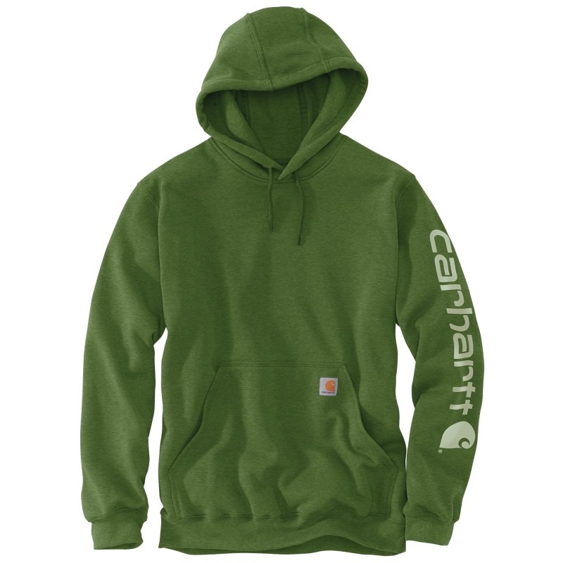 Sweat à capuche avec logo sur les manches - Vert L01 - CARHARTT - K288