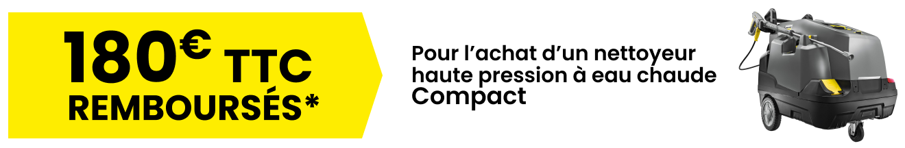 180&euro; ttc rembours&eacute;s nettoyeur haute pression eau chaude compact