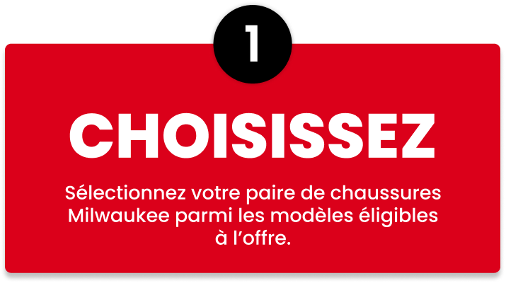 Choisissez votre paire de chaussures Milwaukee